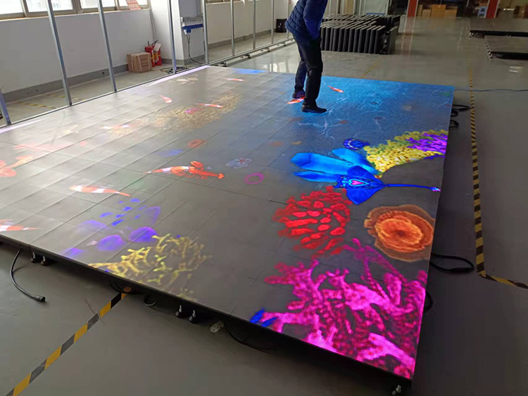 interactive led floor display