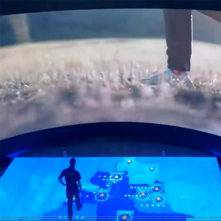Immersive floor and wall LED interactive