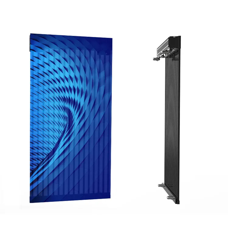 Grating LED transparent screen