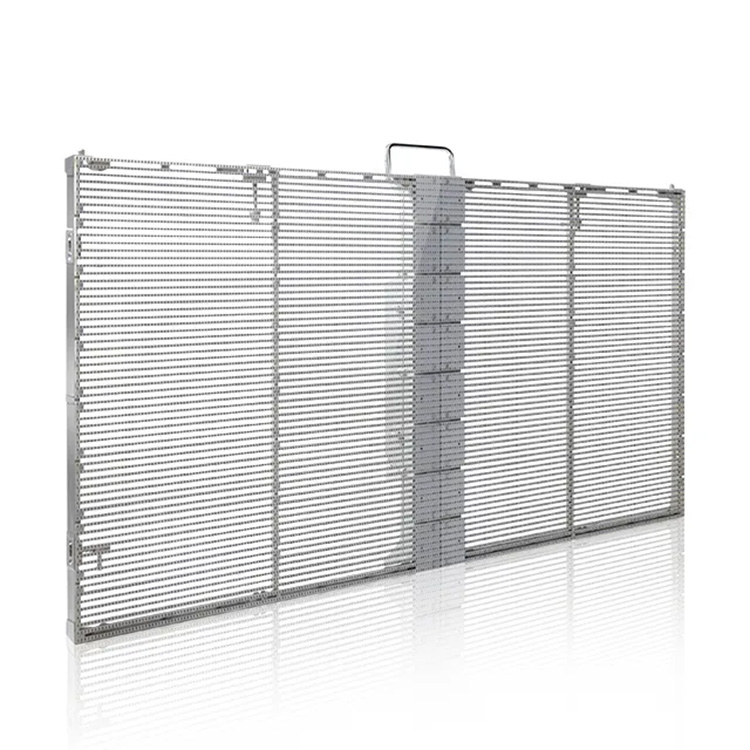 Outdoor mesh rental video screen fixed t