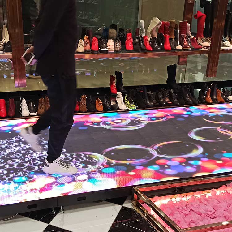 Shopping mall shoe store LED interactive